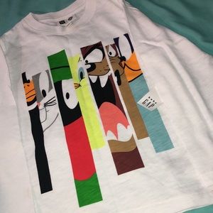 Baby GAP toddler looney tunes long sleeve in white